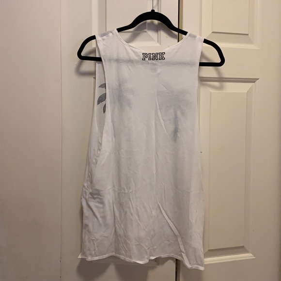 PINK palm tree muscle tank - Picture 2 of 3